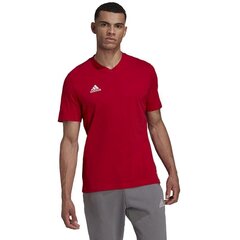 Meeste spordi t-särk Adidas Entrada 22 Tee M HC045, punane hind ja info | Meeste spordiriided | kaup24.ee