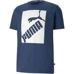 Meste T-särk Puma Big Logo Tee 581386 43, sinine hind ja info | Meeste T-särgid | kaup24.ee
