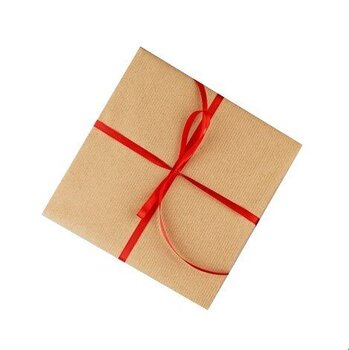 Подарочная коробочка с оранжевой лентой цена и информация | Подарочные упаковки | kaup24.ee