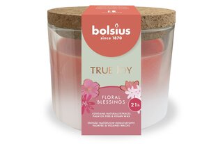 Bolsius ароматическая свеча с пробкой True Joy, 6,6x8,3 см, цветочный аромат цена и информация | Подсвечники, свечи | kaup24.ee