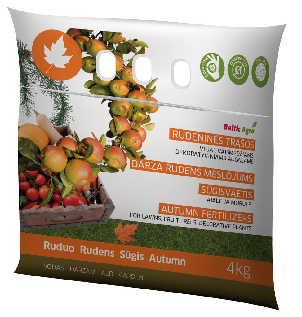 Sügisväetis Baltic Agro, 4kg цена и информация | Kuivväetised | kaup24.ee