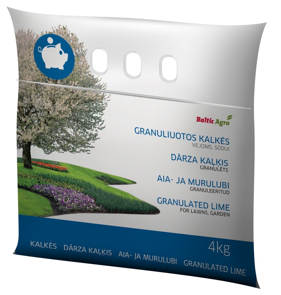 Granuleeritud aia- ja murulubi Baltic Agro, 4kg цена и информация | Kuivväetised | kaup24.ee