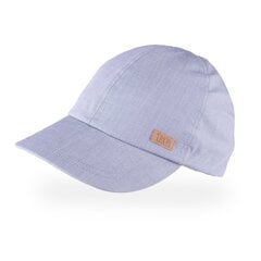 TuTu хлопковая одинарная шапка с козырьком для мальчиков, серая цена и информация | Шапки, перчатки, шарфы для мальчиков | kaup24.ee