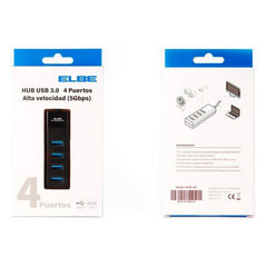 4-pordiline USB 3.0 jaotur hind ja info | USB jagajad, adapterid | kaup24.ee