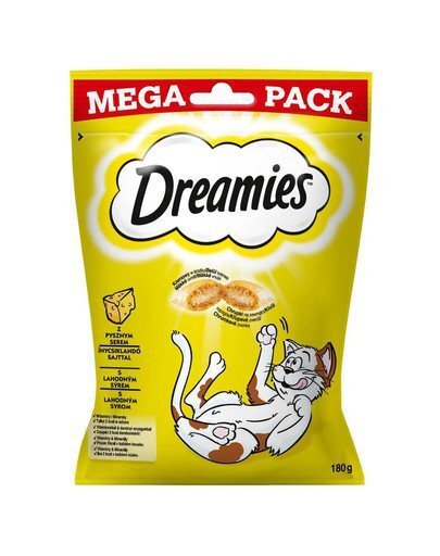 Maius juustuga Dreamies, 180 g цена и информация | Maiustused kassidele | kaup24.ee