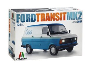 Сборная пластиковая модель Italeri - Ford Transit Mk.2, 1/24, 3687 цена и информация | Конструкторы и кубики | kaup24.ee