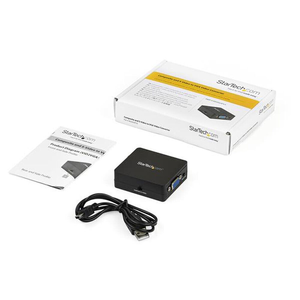 Adapter VGA – RCA Startech VID2VGATV3 цена и информация | USB jagajad, adapterid | kaup24.ee