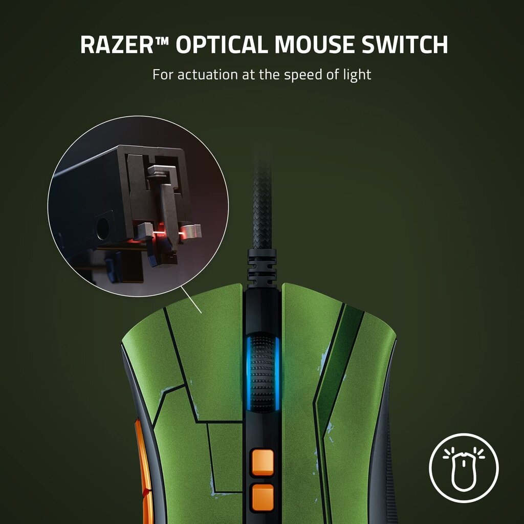 Razer DeathAdder V2 Halo Infinite Edition, roheline hind ja info | Hiired | kaup24.ee