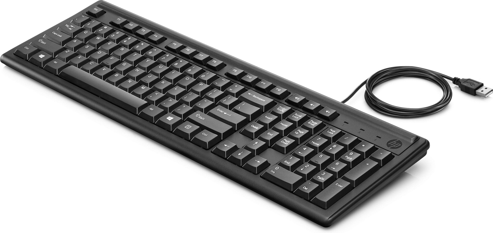 Juhtmega klaviatuur Hewlett-Packard, must hind ja info | Klaviatuurid | kaup24.ee