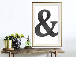 Poster - Ampersand (Black) hind ja info | Seinapildid | kaup24.ee