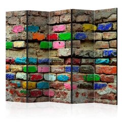 Ширма Colourful Bricks цена и информация | Мобильные стенки | kaup24.ee