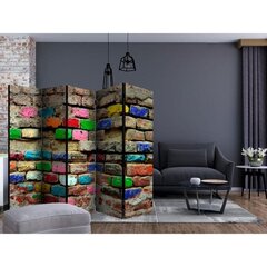 Ширма Colourful Bricks цена и информация | Мобильные стенки | kaup24.ee