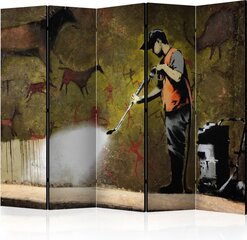 Ширма Banksy Cave Painting цена и информация | Мобильные стенки | kaup24.ee