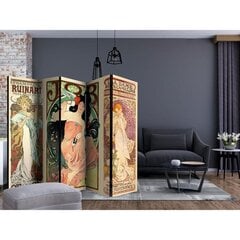 Ruumijaotur - Alphonse Mucha. Women's II [Room Dividers] цена и информация | Мобильные стенки | kaup24.ee