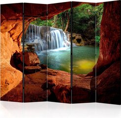 Ruumijaotur - Cave: Forest Waterfall II [Room Dividers] hind ja info | Sirmid ja vaheseinad | kaup24.ee