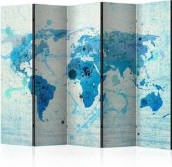 Ruumijaotur - Cruising and sailing - The World map II [Room Dividers] hind ja info | Sirmid ja vaheseinad | kaup24.ee
