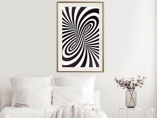 Poster - Black and White Swirl hind ja info | Seinapildid | kaup24.ee