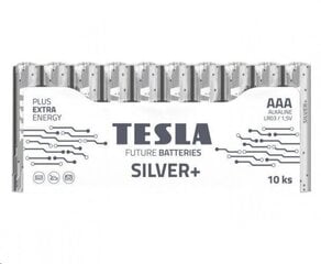 Aku "Tesla" AAA Silver+, 1150 mAh, (10 tk) цена и информация | Батарейки | kaup24.ee