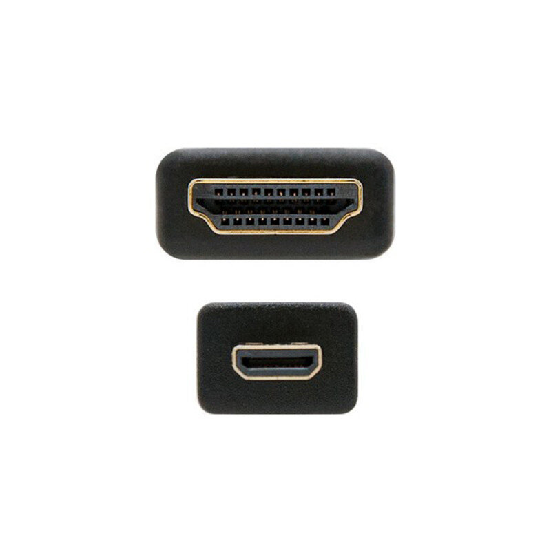 Kaabel Micro HDMI Nanocable, 1,8 m, must цена и информация | Kaablid ja juhtmed | kaup24.ee