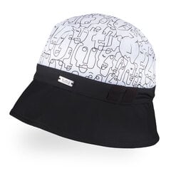 TuTu одинарная шапка-панама для девочек, черная/белая цена и информация | Шапки, перчатки, шарфы для девочек | kaup24.ee
