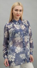 Женская ярко-синяя блузка больших размеров цена и информация | Женские блузки, рубашки | kaup24.ee