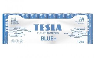 Батарейки Tesla AA Blue + Zinc Carbon R06 900 мАч, 10 ​​шт. цена и информация | Батерейки | kaup24.ee