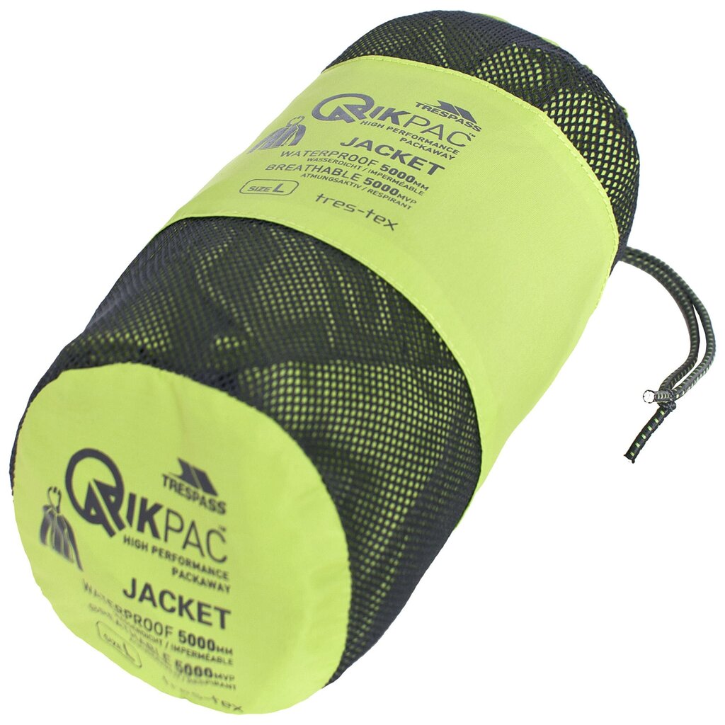 Täiskasvanute kokkupakitav vihmajope Qikpack Unisex Jacket Packway JKT TP75 hind ja info | Meeste joped | kaup24.ee
