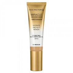 Увлажняющая база под макияж Max Factor Miracle Second Skin SPF20, 05 Medium, 30 мл цена и информация | Пудры, базы под макияж | kaup24.ee