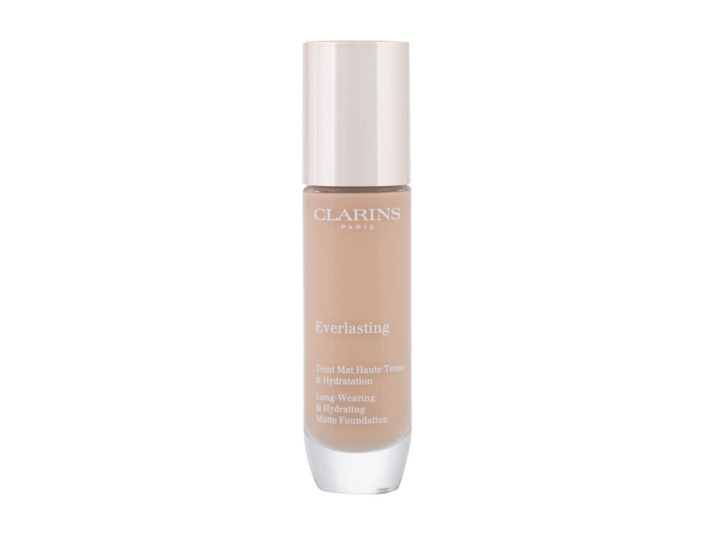 Clarins Everlasting Long-Wearing & Hydrating Matte Foundation - Long-lasting moisturizing makeup with a matte effect 30 ml 110N #CDA988 цена и информация | Jumestuskreemid, puudrid | kaup24.ee