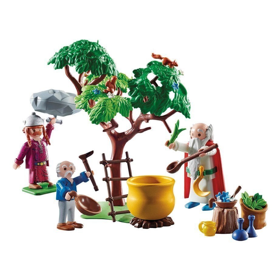 70933 PLAYMOBIL, Asterix: Getafix with the caldron of Magic Potion цена и информация | Klotsid ja konstruktorid | kaup24.ee