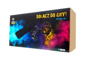 iBox IZGSET1 цена и информация | Клавиатура с игровой мышью 3GO COMBODRILEW2 USB ES | kaup24.ee