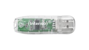 USB2 накопитель памяти Intenso 3502480, 32 ГБ, прозрачный цена и информация | USB накопители | kaup24.ee