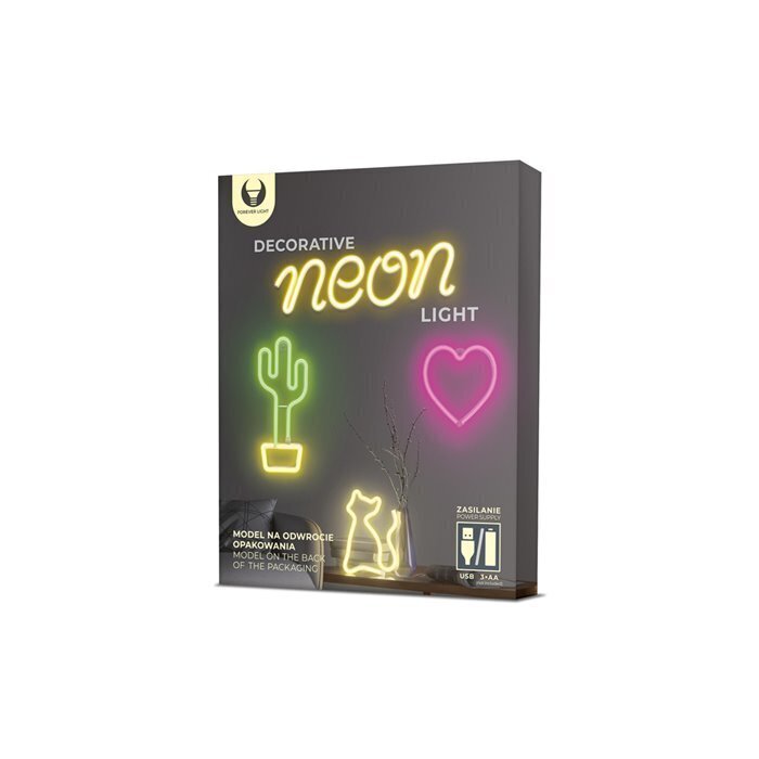 Led Neoon lamp Kass, WW aku/Usb hind ja info | Süvistatavad ja LED valgustid | kaup24.ee