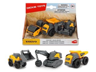 Комплект строительных машинок Volvo, Dickie цена и информация | Игрушки для мальчиков | kaup24.ee