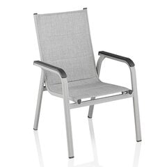 Садовый стул Kettler Basic Plus Padded, светло-серый цена и информация | Садовые стулья, кресла, пуфы | kaup24.ee