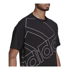 Lühikeste varrukatega T-särk, meeste Adidas Giant Logo Must S6433189 hind ja info | Meeste spordiriided | kaup24.ee