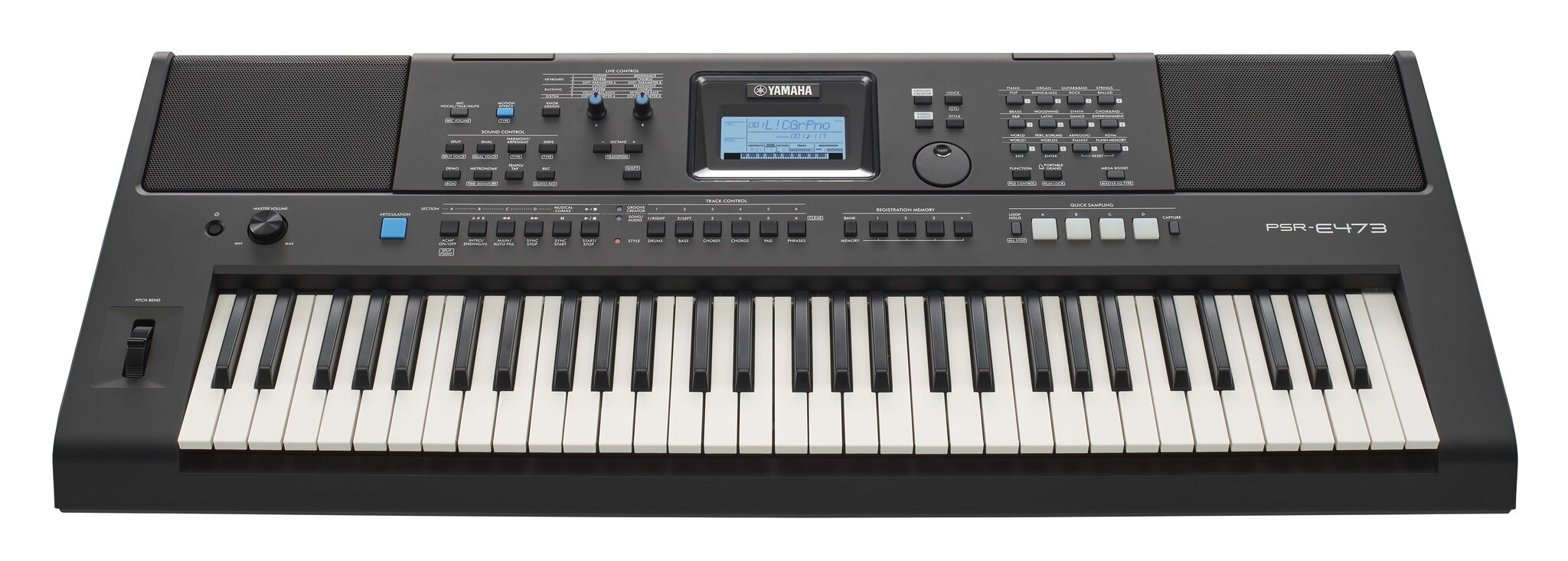 Süntesaator Yamaha PSR-E473 цена и информация | Klahvpillid | kaup24.ee