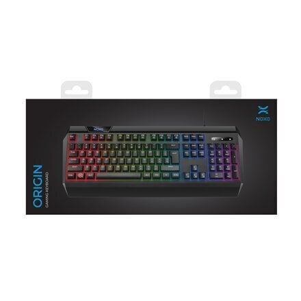 Klaviatuur Membraanne Noxo Origin Gaming RGB (EN/RU) цена и информация | Klaviatuurid | kaup24.ee