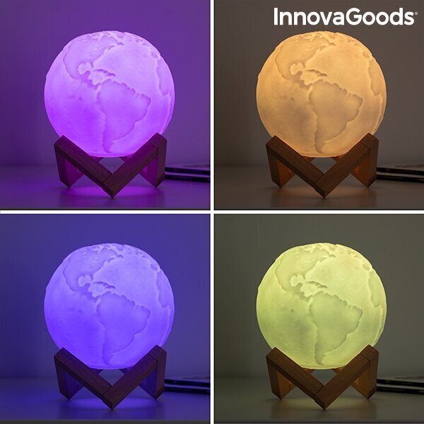 Laetav LED valgusti InnovaGoods Wordly hind ja info | Laualambid | kaup24.ee