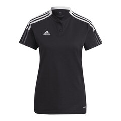 Naiste T-särk Adidas Tiro 21 Polo W GM7352, must hind ja info | Adidas Jalanõud, riided ja aksessuaarid | kaup24.ee