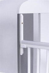 Детская кроватка Drewex Stars, 60x120 см, белого/серебристого цвета цена и информация | Детские кроватки | kaup24.ee