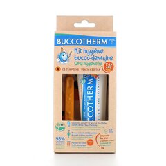 Набор: зубная паста и щетка Buccotherm Junior Peach Iced Tea Bio 7-12 лет. 50 мл цена и информация | Для ухода за зубами | kaup24.ee