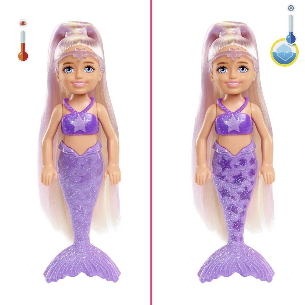 Nukk Barbie Color Reveal Mermaid Chelsea hind ja info | Tüdrukute mänguasjad | kaup24.ee