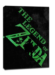 Tüpograafiašabloonid – Zelda legend – maalimine lõuendile 40 x 50 cm цена и информация | Картины, живопись | kaup24.ee