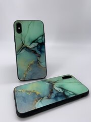 Marmorist telefoniümbris Iphone XS Max jaoks, sinine laguun цена и информация | Чехлы для телефонов | kaup24.ee