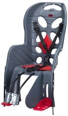 Детское кресло на раму HTP Italy Fraach T, серое/красное цена и информация | Велокресла | kaup24.ee