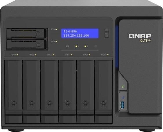 Qnap TS-H886-D1622-16G hind ja info | Välised kõvakettad (SSD, HDD) | kaup24.ee