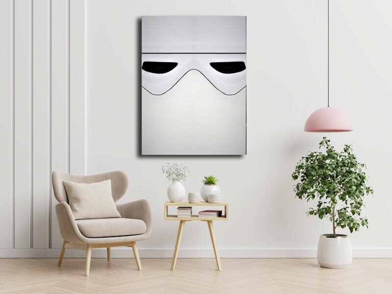Nägu vastu! Star Wars Star Wars – Snow Trooper – lõuendimaal 60 x 80 cm hind ja info | Seinapildid | kaup24.ee