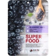 Eyenlip Super Food Черничная тканевая маска 10шт. цена и информация | Маски для лица, патчи для глаз | kaup24.ee