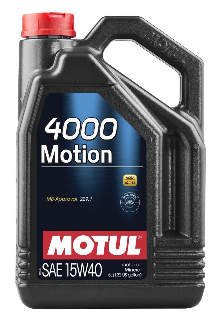 Õli Motul 4000 Motion 15W40 5ltr (100295) цена и информация | Mootoriõlid | kaup24.ee